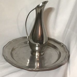 Pewter pitcher